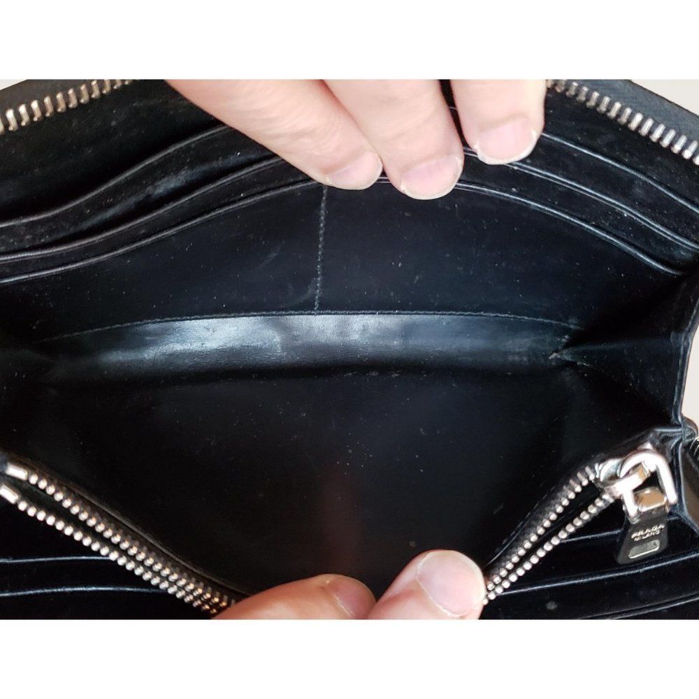 Prada Saffiano Continental Large Leather Wallet - Picture 8 of 13